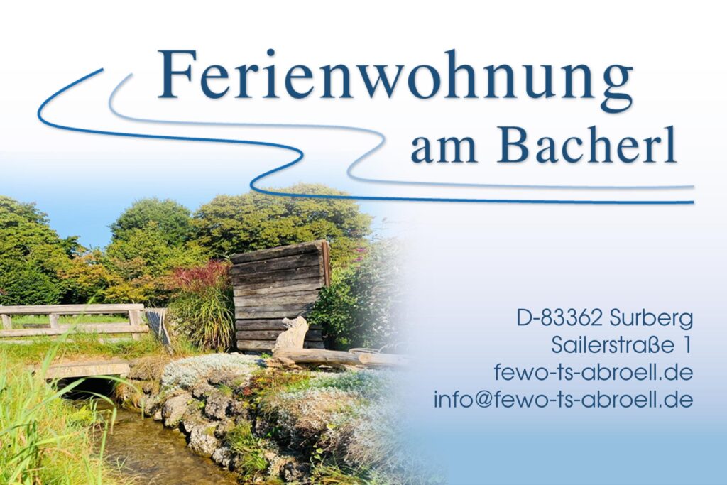 Barrierefreie Ferienwohnung Traunstein Chiemgau garten